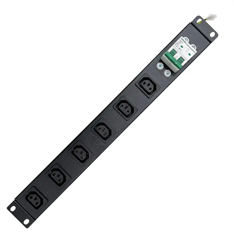 Thanh nguồn PDU 6 ổ C13 THC-PDU06NA32 lắp tủ Rack 19 inch